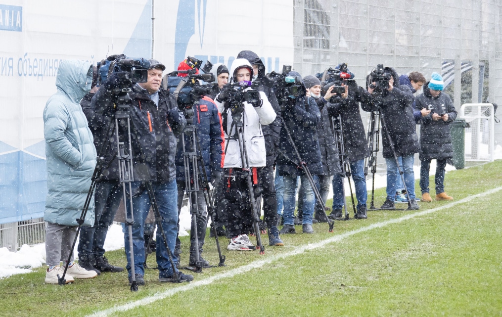 Открытая тренировка «Зенита» перед матчем с «Ахматом»