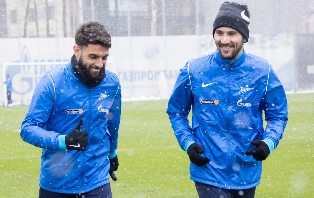Открытая тренировка «Зенита» перед матчем с «Ахматом»