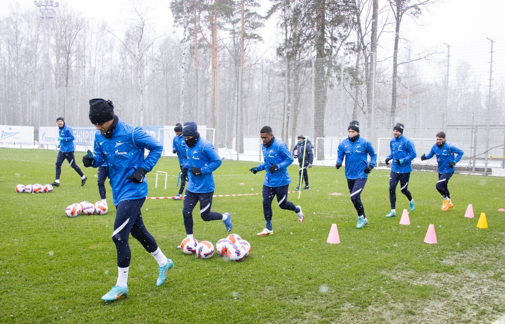 Открытая тренировка «Зенита» перед матчем с «Ахматом»