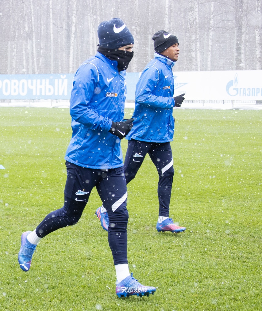 Открытая тренировка «Зенита» перед матчем с «Ахматом»
