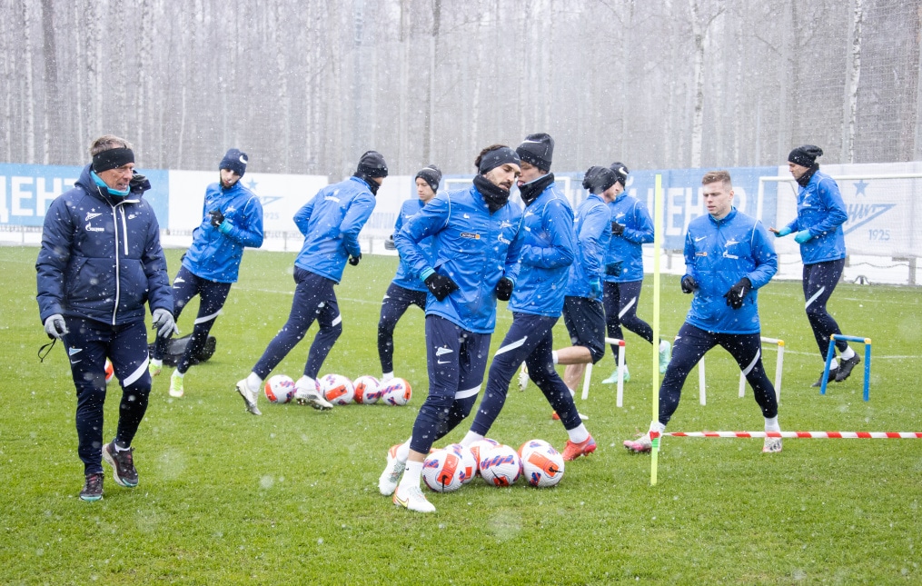 Открытая тренировка «Зенита» перед матчем с «Ахматом»