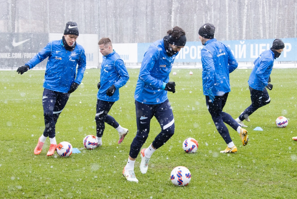 Открытая тренировка «Зенита» перед матчем с «Ахматом»