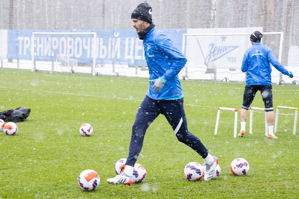 Открытая тренировка «Зенита» перед матчем с «Ахматом»