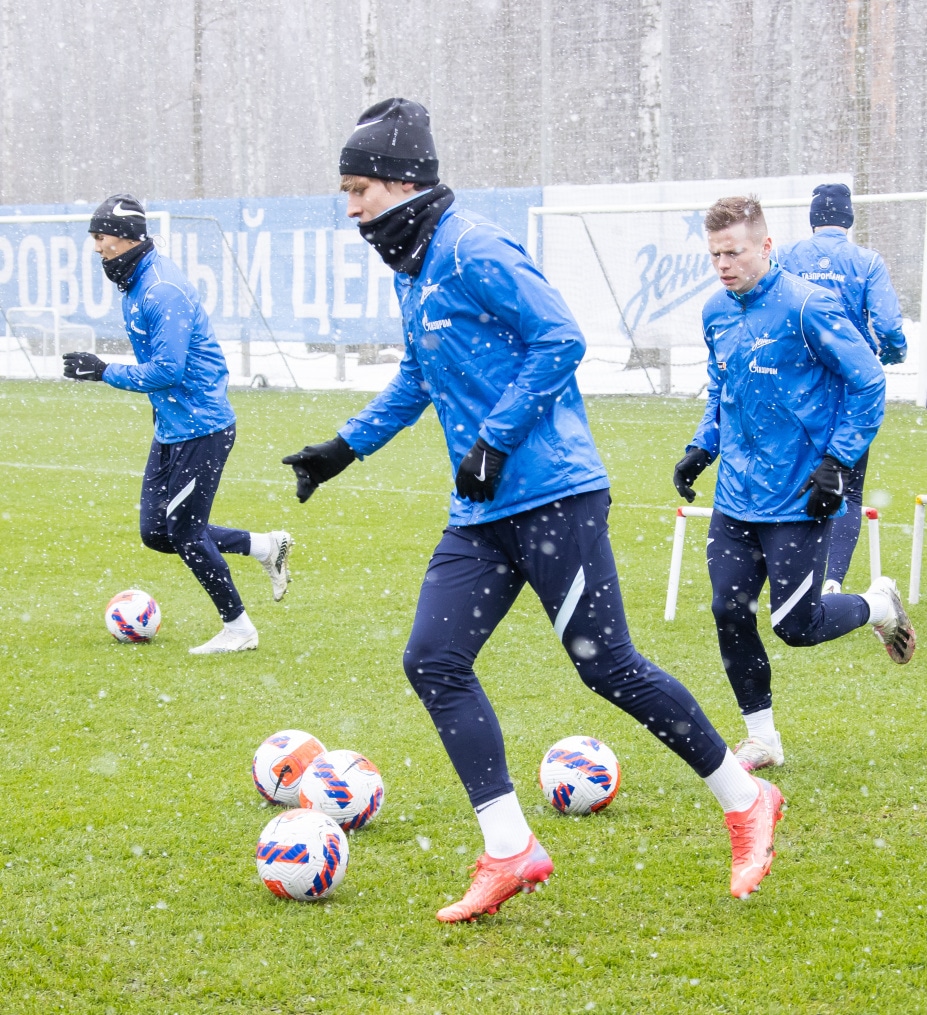 Открытая тренировка «Зенита» перед матчем с «Ахматом»