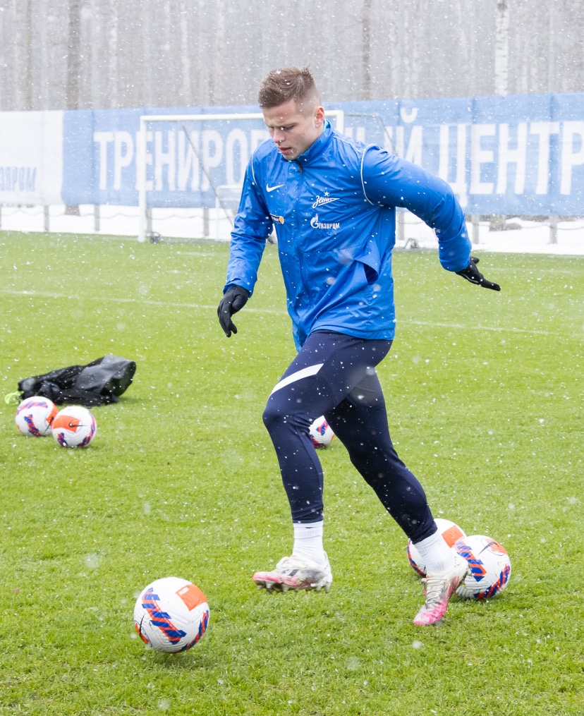 Открытая тренировка «Зенита» перед матчем с «Ахматом»