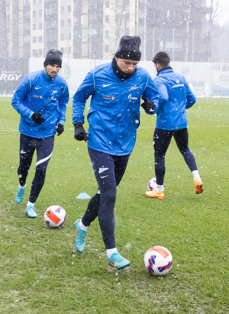 Открытая тренировка «Зенита» перед матчем с «Ахматом»