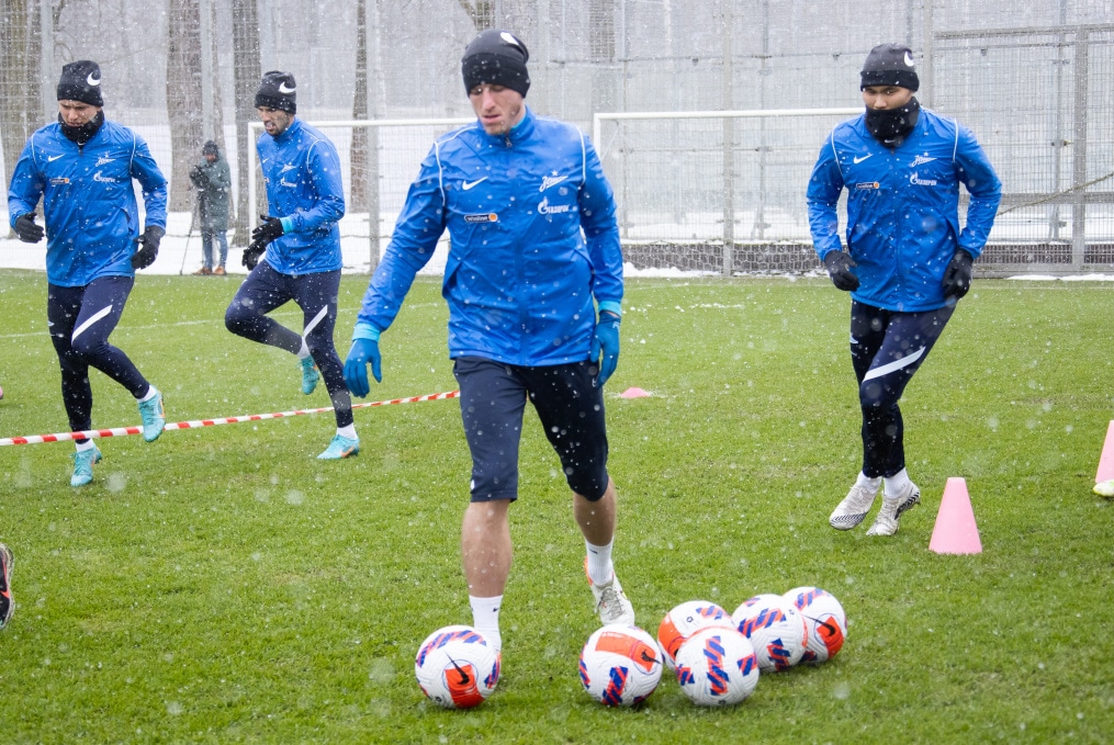 Открытая тренировка «Зенита» перед матчем с «Ахматом»