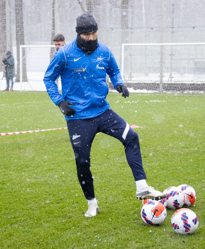 Открытая тренировка «Зенита» перед матчем с «Ахматом»