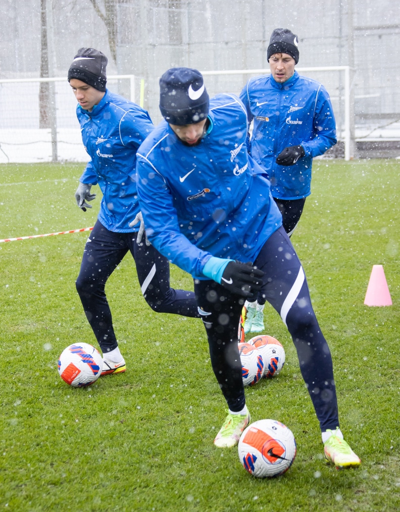 Открытая тренировка «Зенита» перед матчем с «Ахматом»