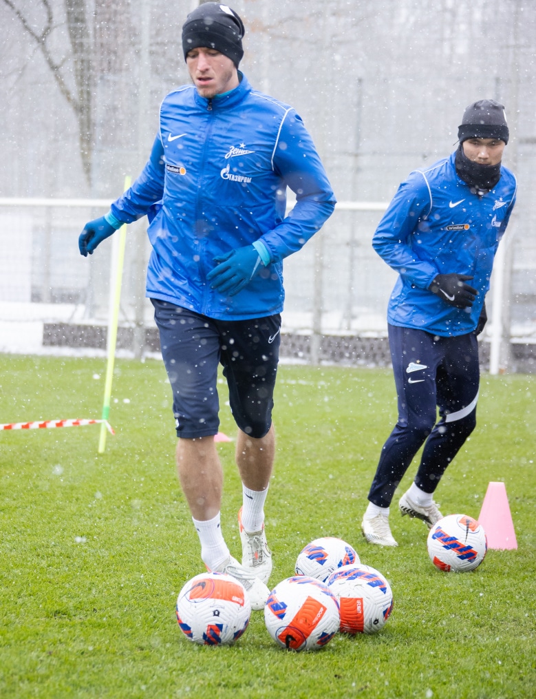 Открытая тренировка «Зенита» перед матчем с «Ахматом»