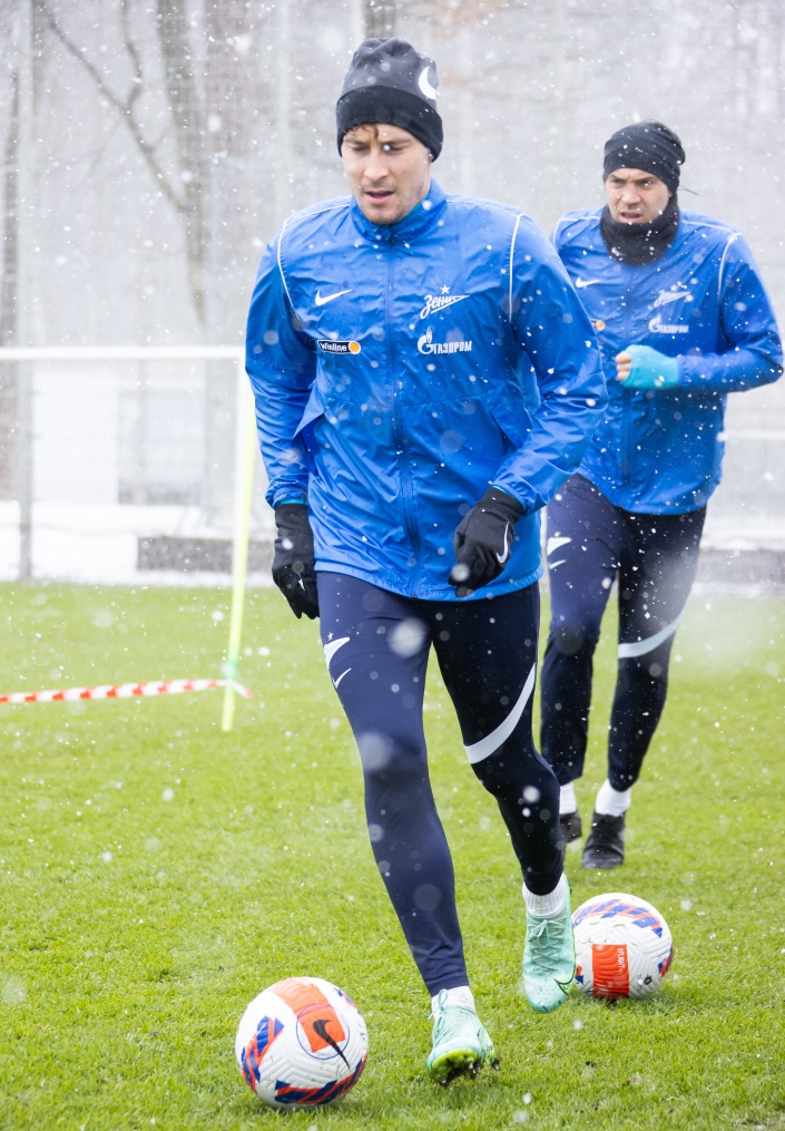 Открытая тренировка «Зенита» перед матчем с «Ахматом»