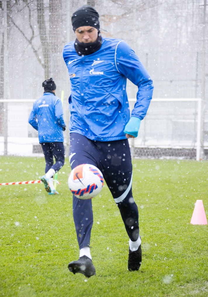 Открытая тренировка «Зенита» перед матчем с «Ахматом»