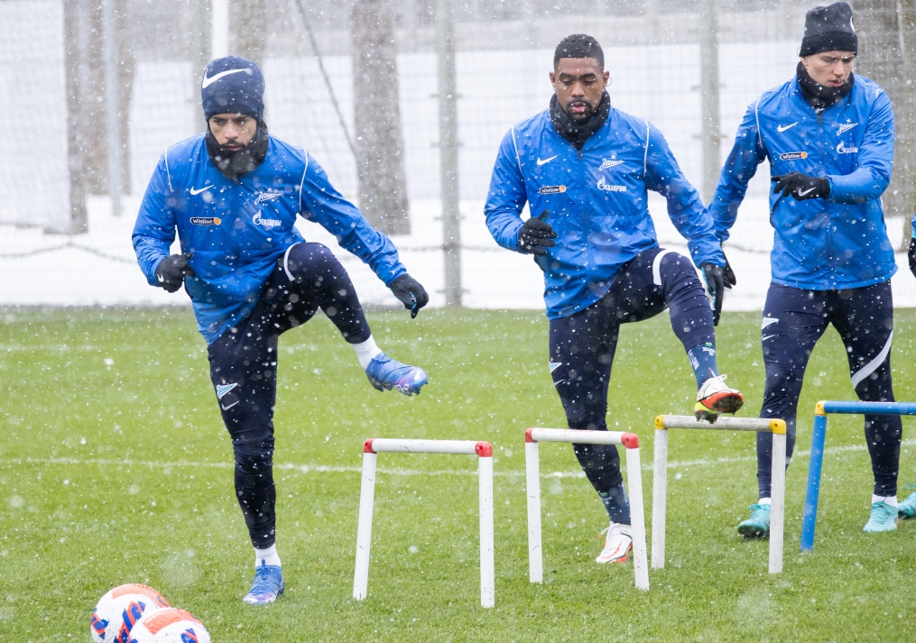 Открытая тренировка «Зенита» перед матчем с «Ахматом»