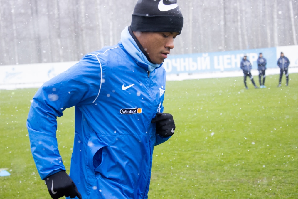 Открытая тренировка «Зенита» перед матчем с «Ахматом»