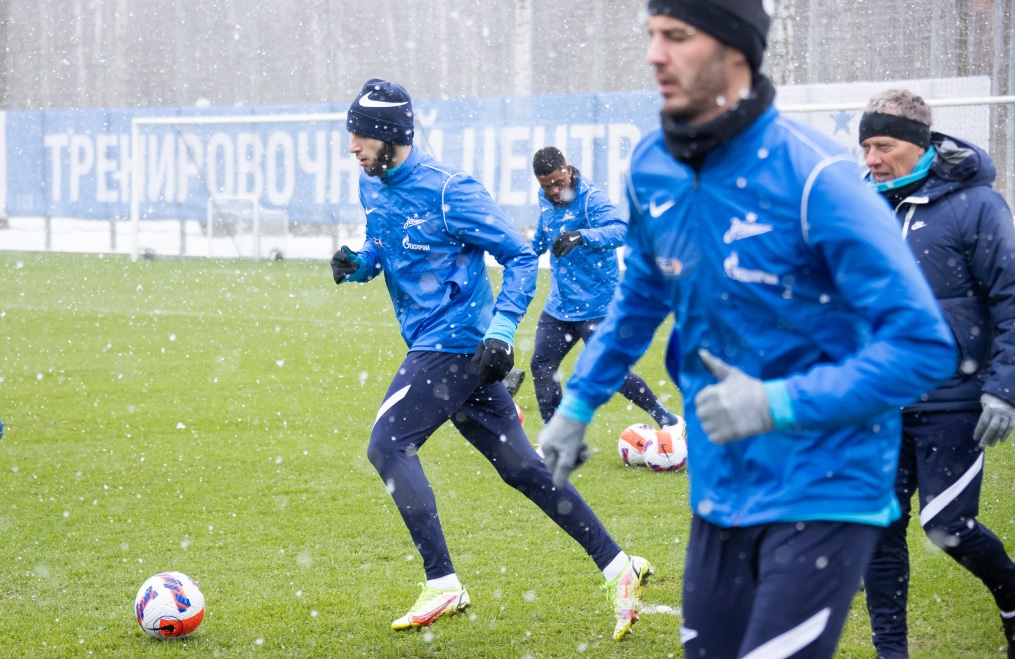 Открытая тренировка «Зенита» перед матчем с «Ахматом»