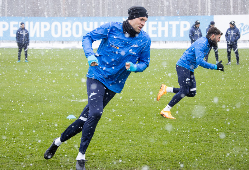 Открытая тренировка «Зенита» перед матчем с «Ахматом»