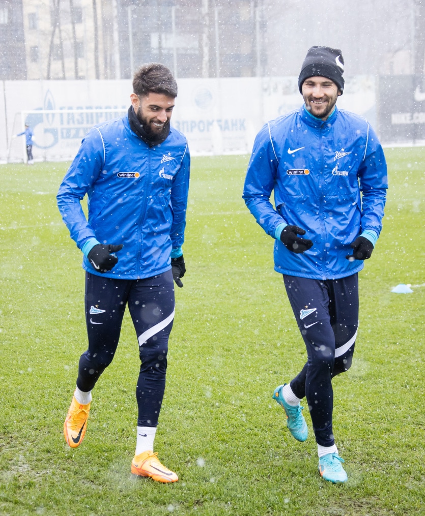 Открытая тренировка «Зенита» перед матчем с «Ахматом»