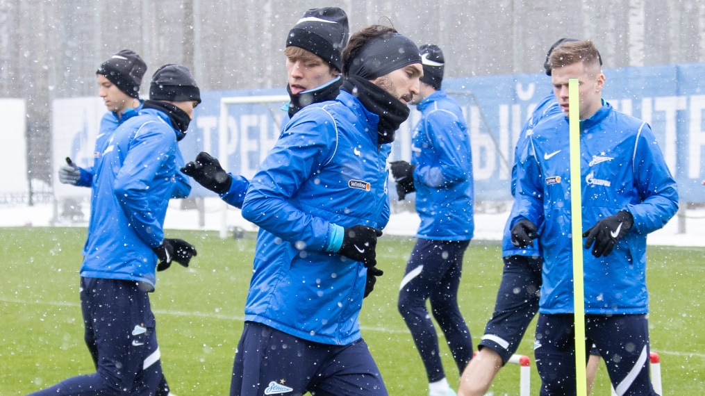 Открытая тренировка «Зенита» перед матчем с «Ахматом»