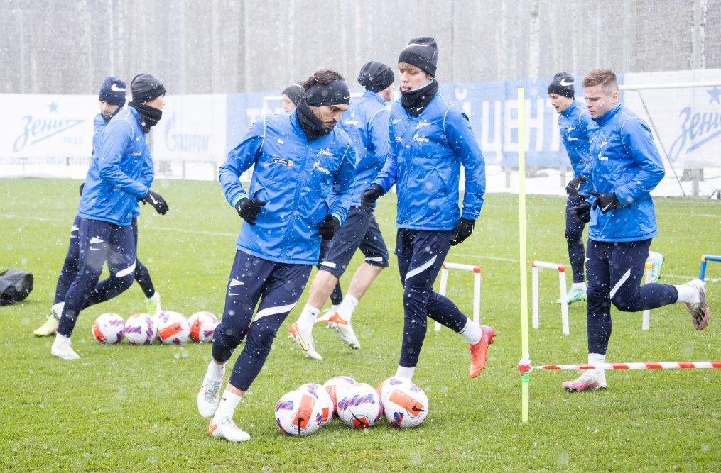 Открытая тренировка «Зенита» перед матчем с «Ахматом»