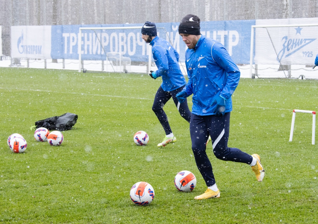 Открытая тренировка «Зенита» перед матчем с «Ахматом»