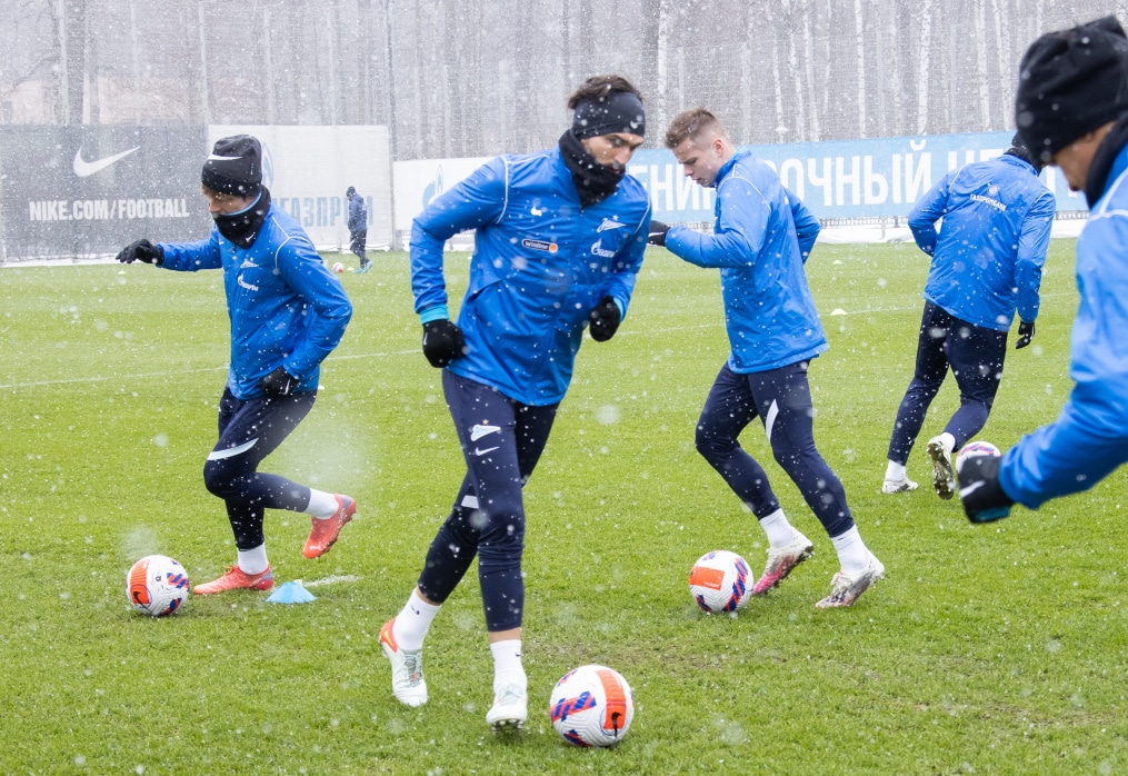 Открытая тренировка «Зенита» перед матчем с «Ахматом»