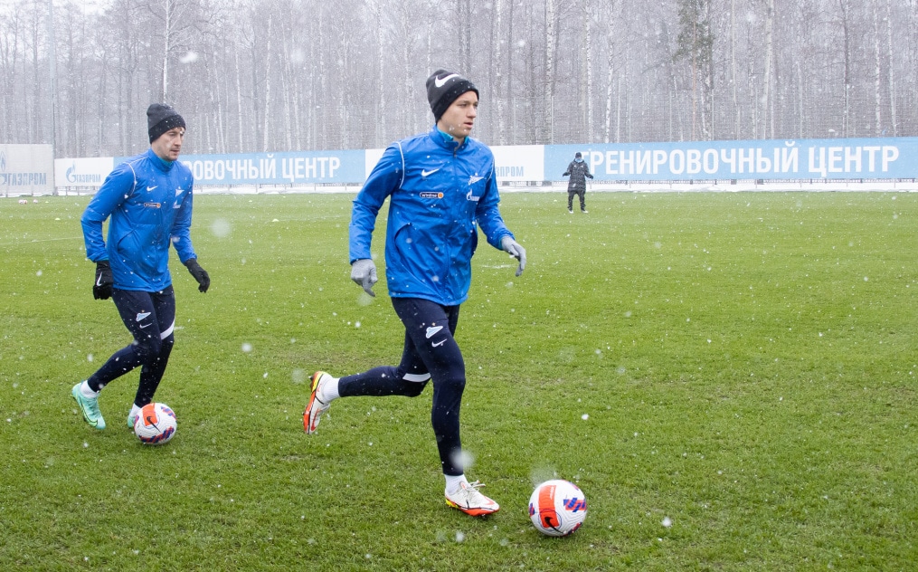 Открытая тренировка «Зенита» перед матчем с «Ахматом»