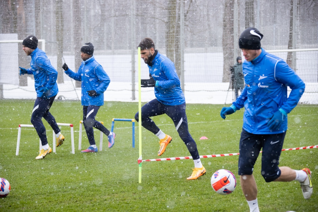 Открытая тренировка «Зенита» перед матчем с «Ахматом»