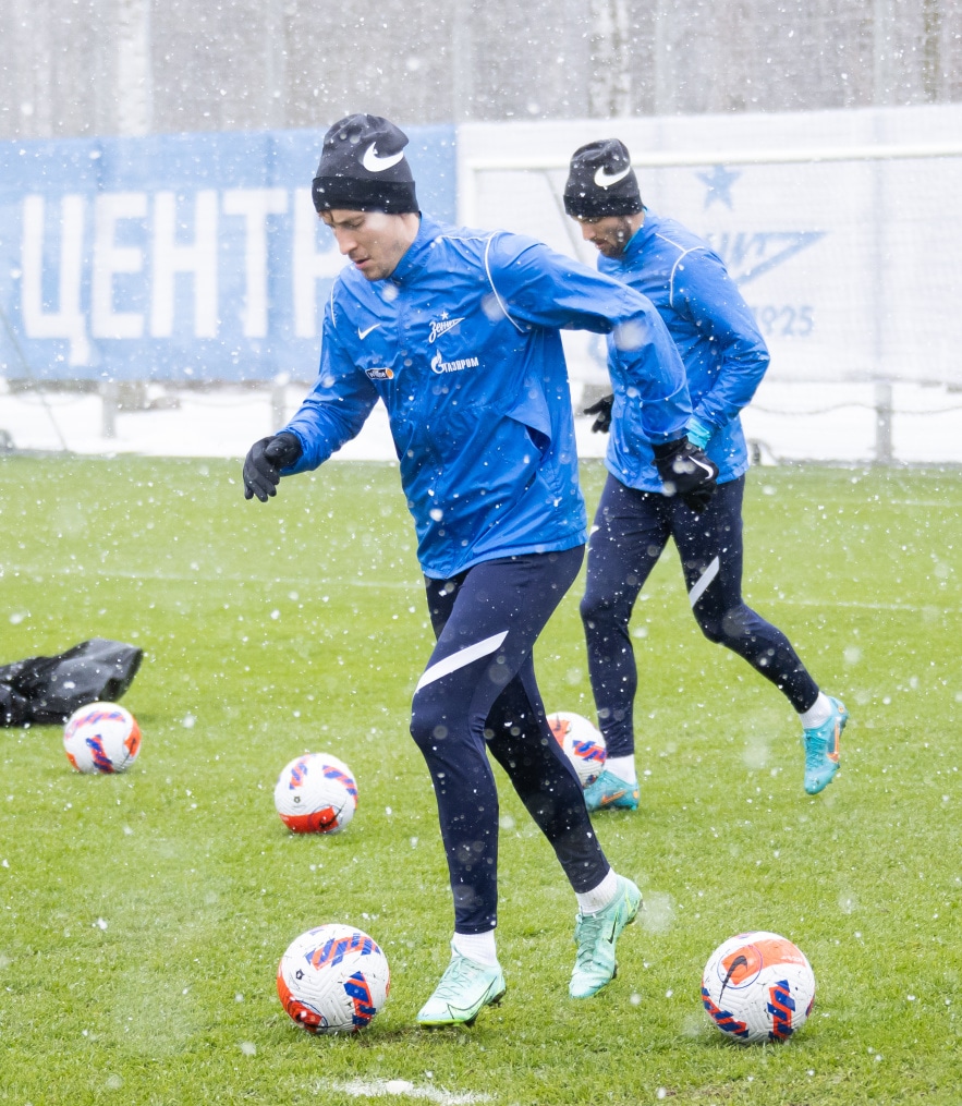 Открытая тренировка «Зенита» перед матчем с «Ахматом»
