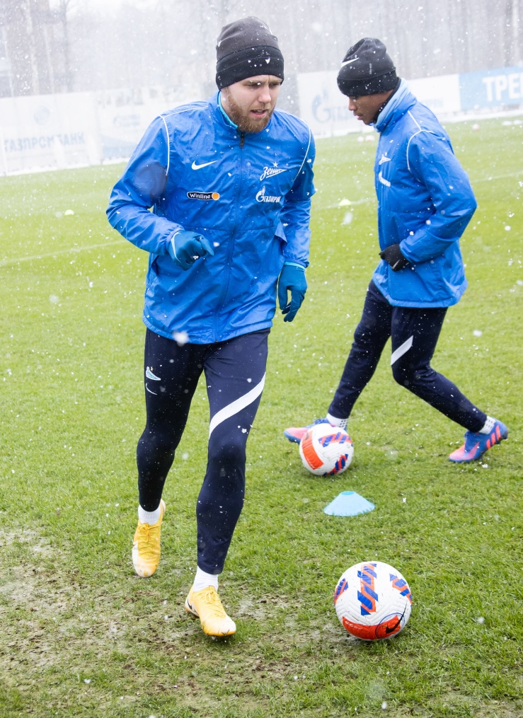 Открытая тренировка «Зенита» перед матчем с «Ахматом»