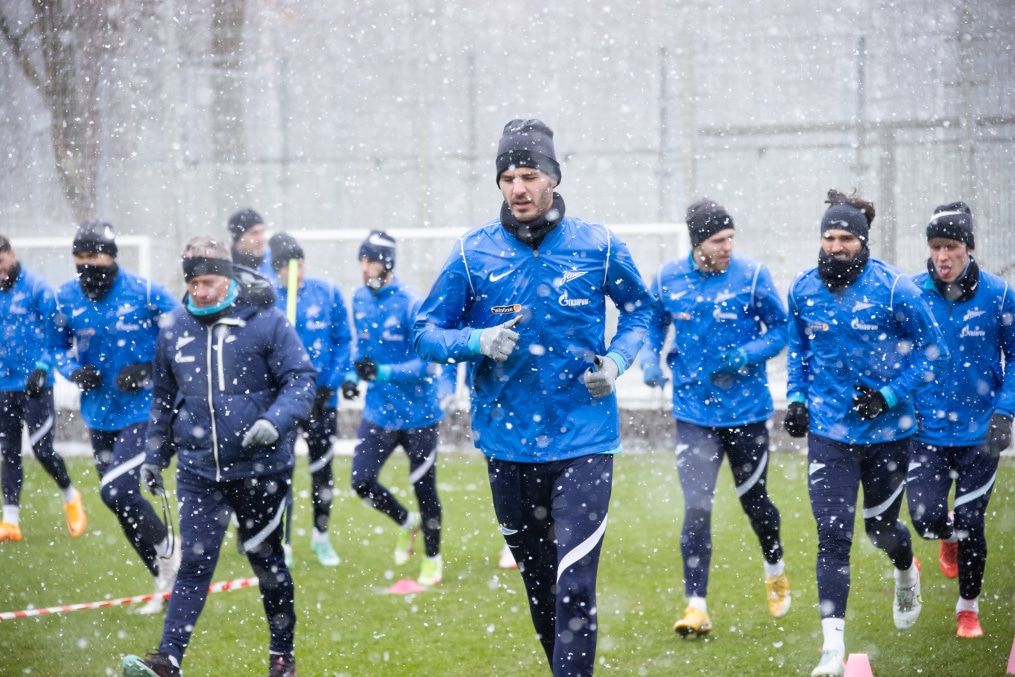 Открытая тренировка «Зенита» перед матчем с «Ахматом»