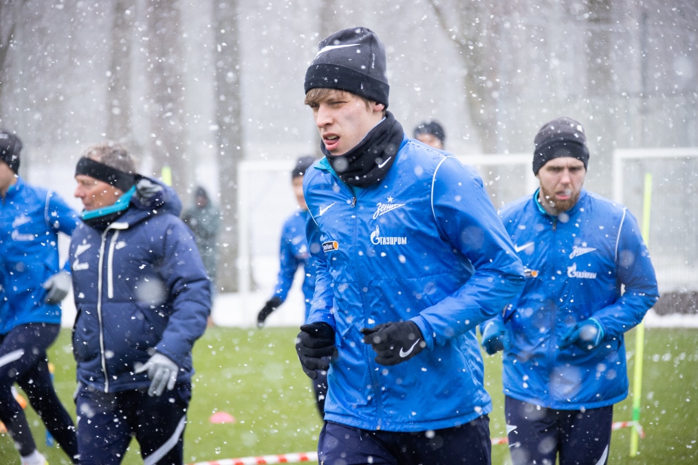 Открытая тренировка «Зенита» перед матчем с «Ахматом»