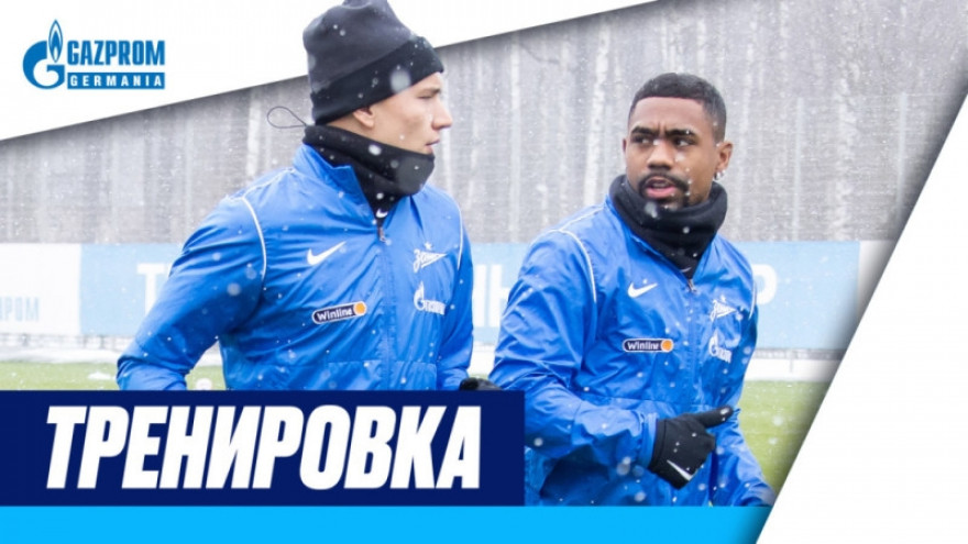 Тренировка основного состава  перед матчем «Зенит» — «Локомотив»