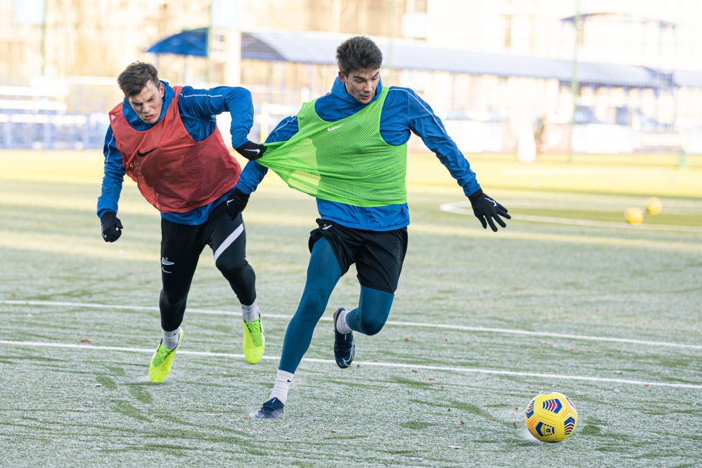 Первая зимняя тренировка «Зенита»-м