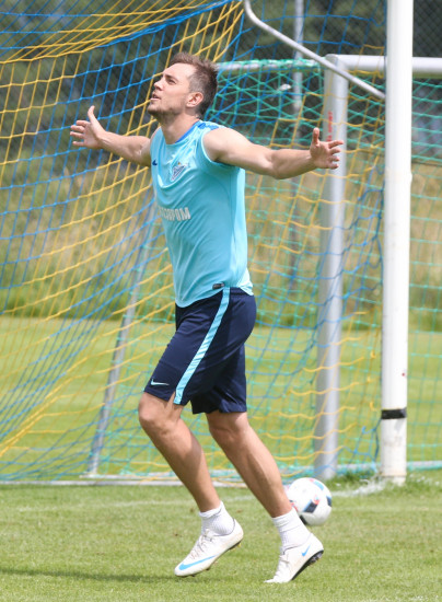 «Газпром»-тренировочные сборы в Швейцарии: утренняя тренировка 11 июля