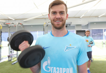 «Газпром»-тренировочные сборы в Дохе: 22 января, утренняя тренировка