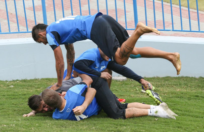 Сборы в Дохе: 18 января, утренняя тренировка