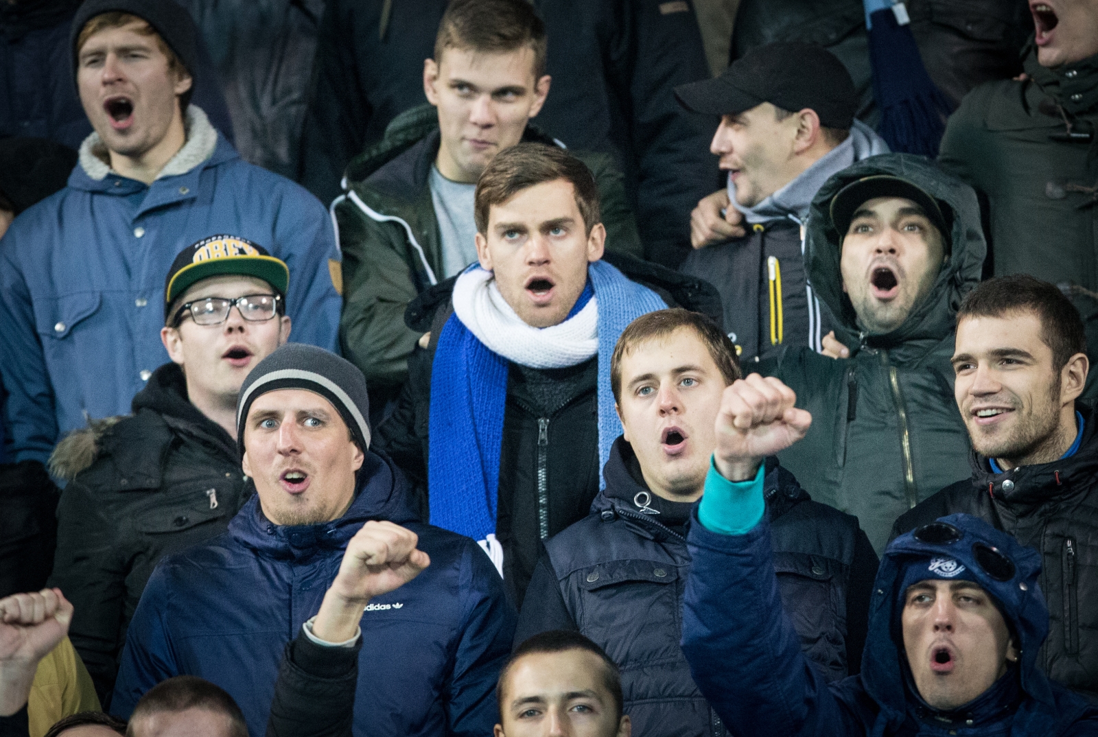 Николас Ломбертс на фанатском вираже «Петровского»