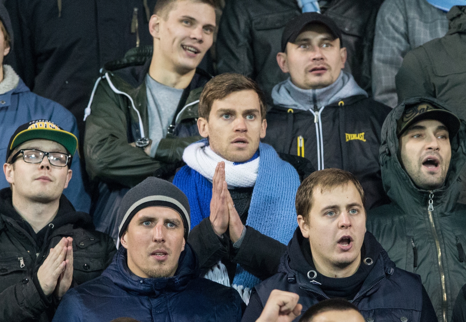 Николас Ломбертс на фанатском вираже «Петровского»