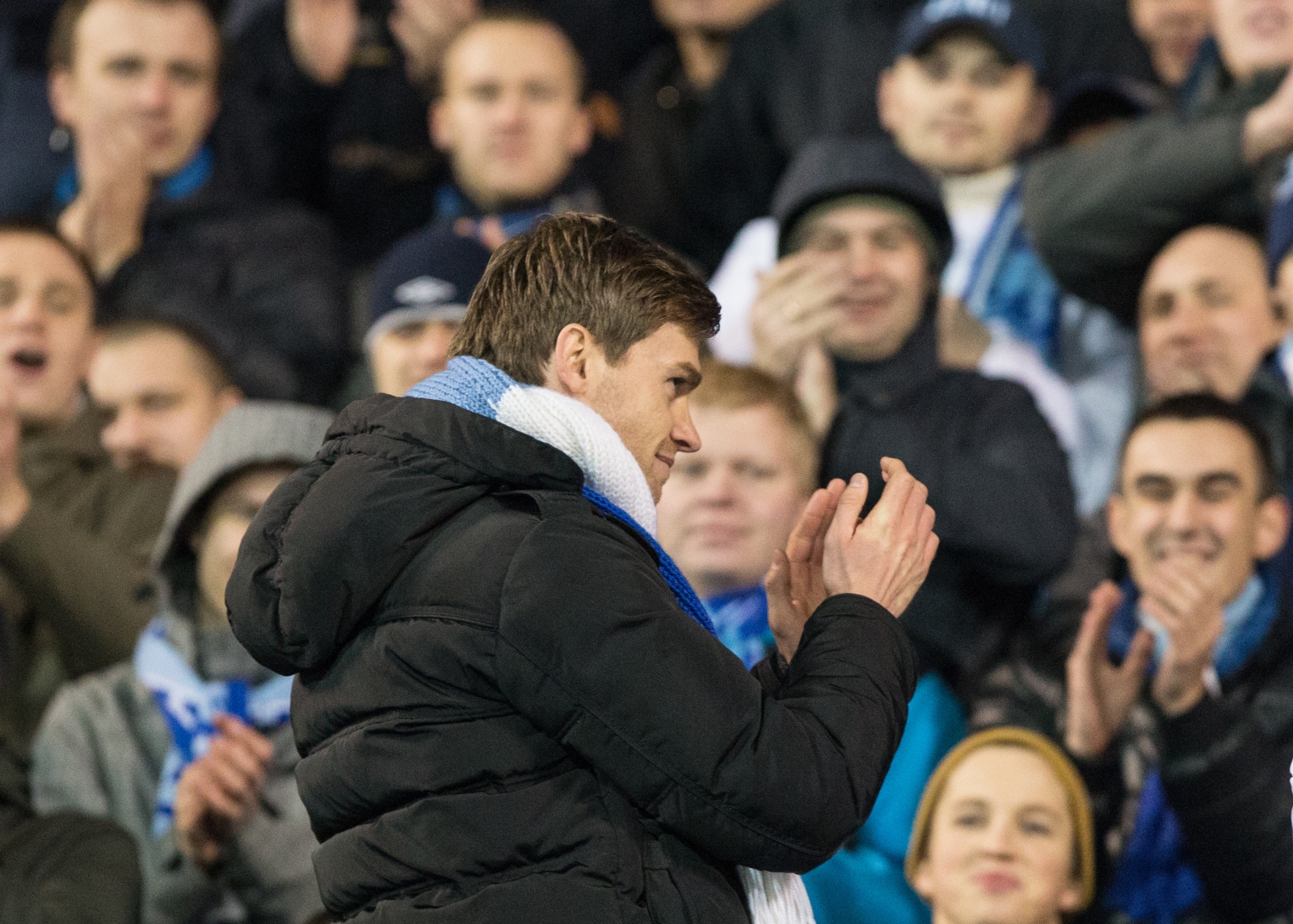 Николас Ломбертс на фанатском вираже «Петровского»