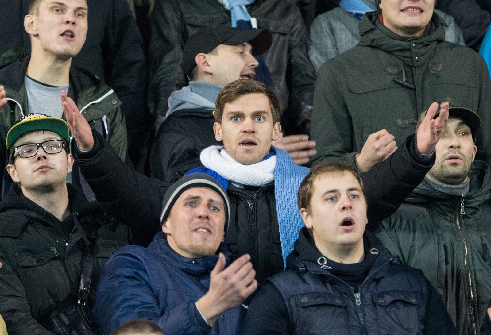 Николас Ломбертс на фанатском вираже «Петровского»