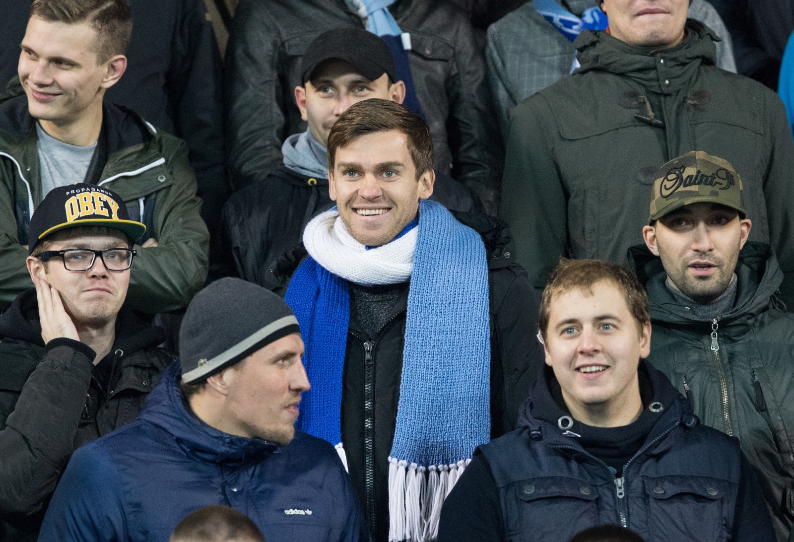 Николас Ломбертс на фанатском вираже «Петровского»