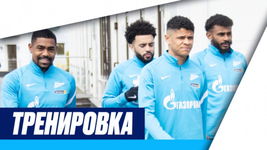 Тренировка основного состава  перед матчем «Спартак» — «Зенит»