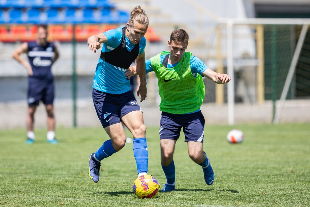 «Газпром» — тренировочные сборы «Зенита»-м в Ставропольском крае: 29 июня, утренняя тренировка