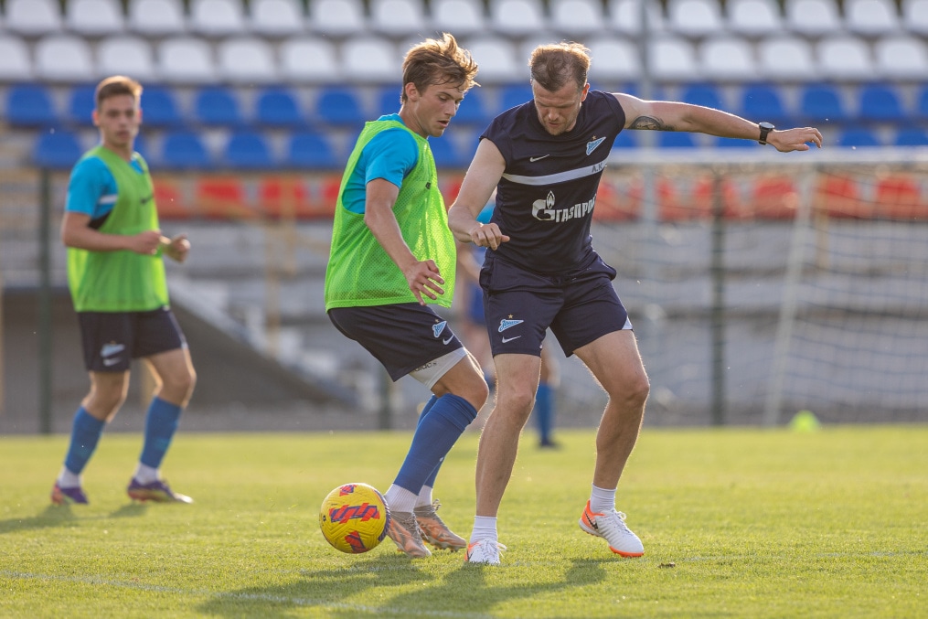 «Газпром» — тренировочные сборы «Зенита»-м в Ставропольском крае: 29 июня, вечерняя тренировка