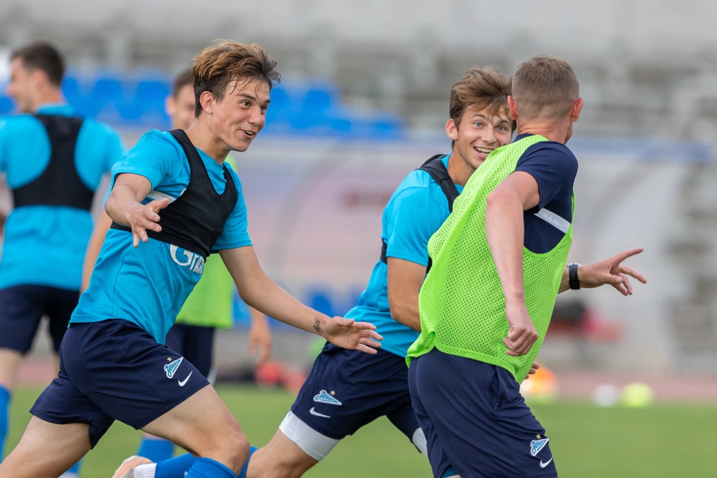 «Газпром» — тренировочные сборы «Зенита»-м в Ставропольском крае:  5 июля, вечерняя тренировка