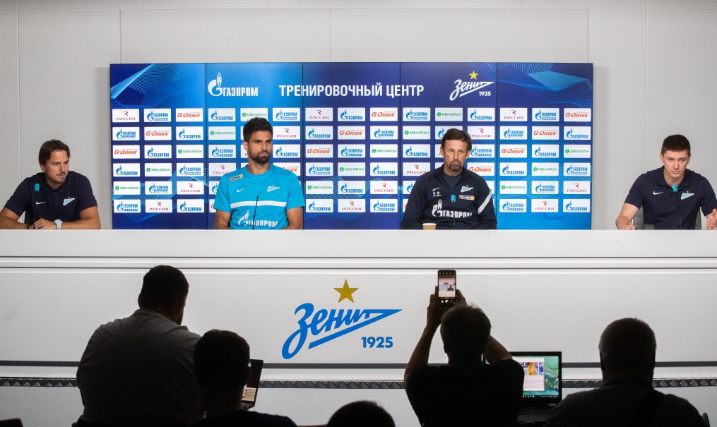 Пресс-конференция «Зенита» перед матчем с «Локомотивом»