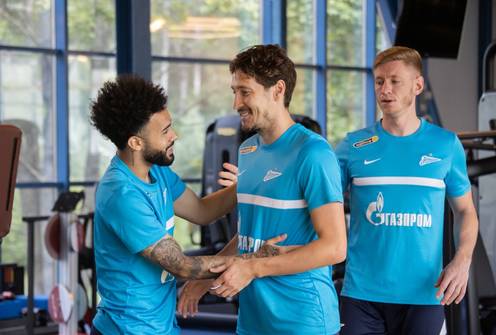 Открытая тренировка «Зенита» перед матчем с «Ахматом»