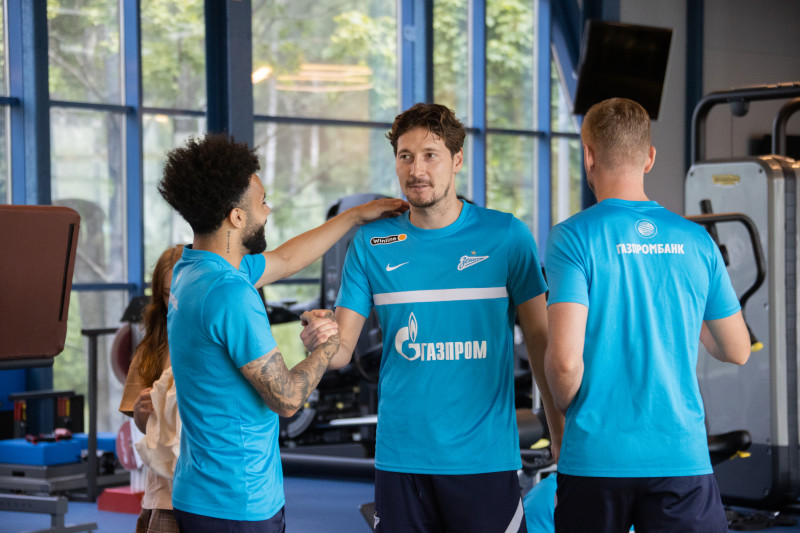 Открытая тренировка «Зенита» перед матчем с «Ахматом»