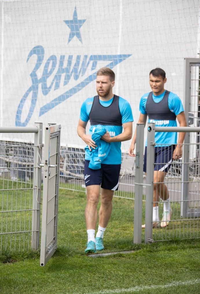 Открытая тренировка «Зенита» перед матчем с «Ахматом»