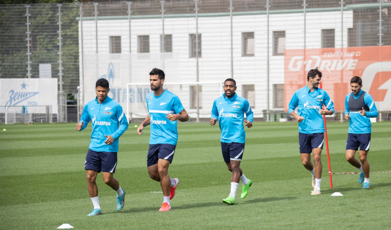 Открытая тренировка «Зенита» перед матчем с «Ахматом»